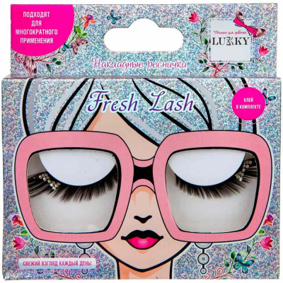 Ресницы накладные Lukky Fresh Lash со стразами Бантики 1toy Т21746 1